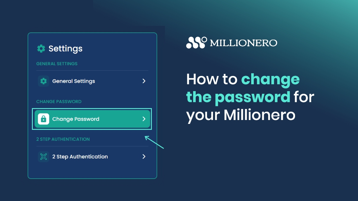 change millionero password