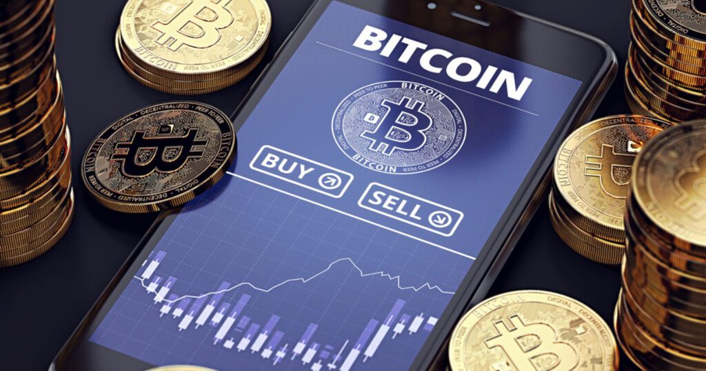 Bitcoin's trading volumes in the market